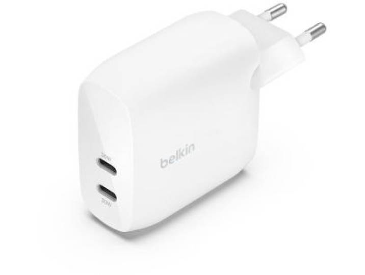 Belkin - Chargeur 2x Usb-C 30w Blanc