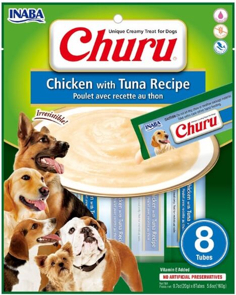 Churu Dog Receta de Pollo y Atún 8 uds x 8 uds