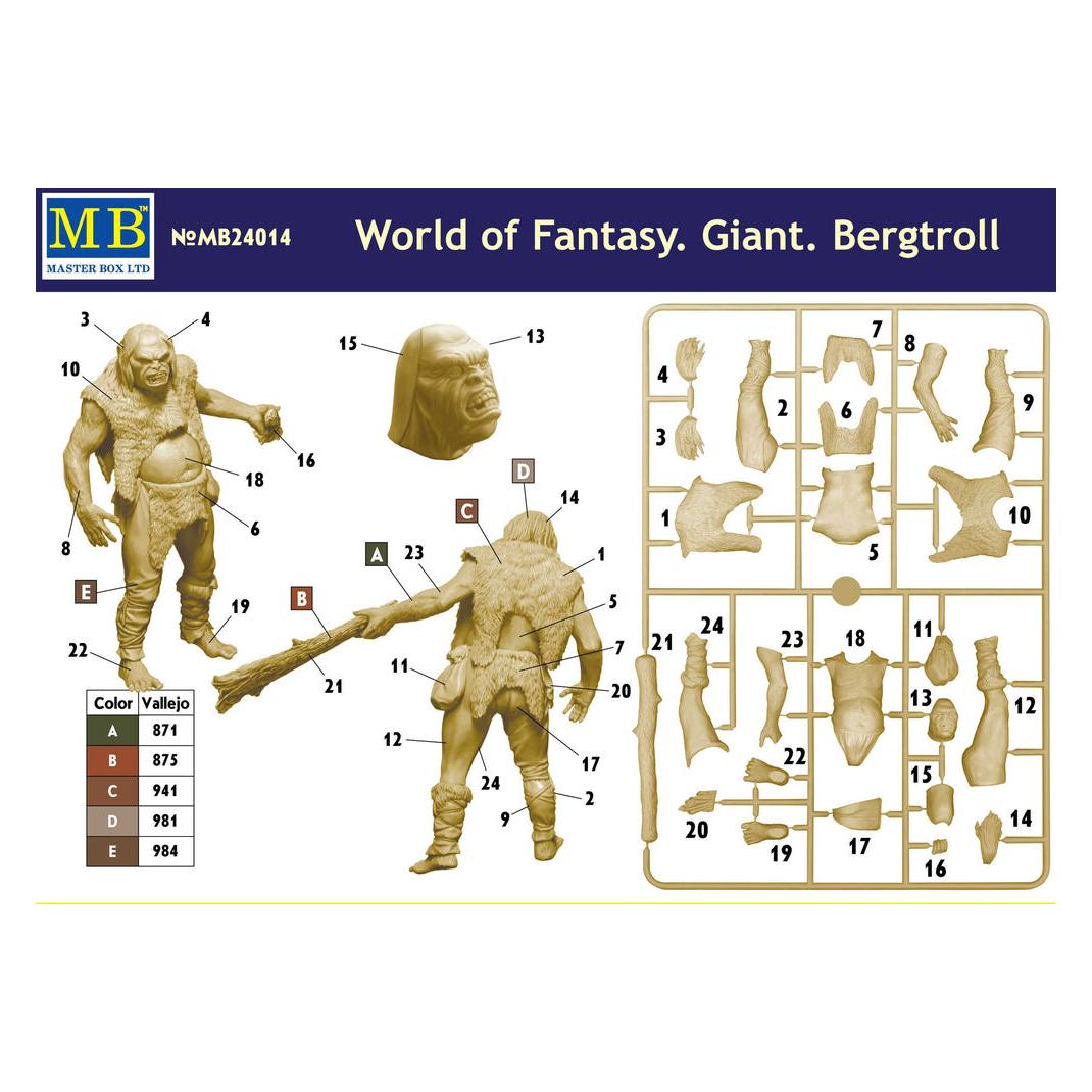 Master Box World of Fantasy. Giant.Bergtroll (MB24014)