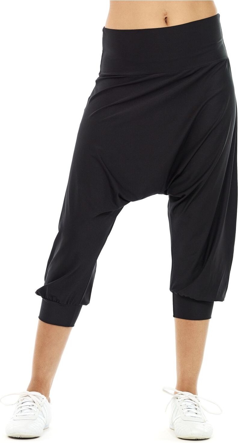 Haremshose WINSHAPE "¾-Haremshose HP201", Damen, Gr. L, Normalgrössen, schwarz, 80% Polyester, 20% Elasthan, Hosen Haremshose, Functional schwarz L, Normalgrössen