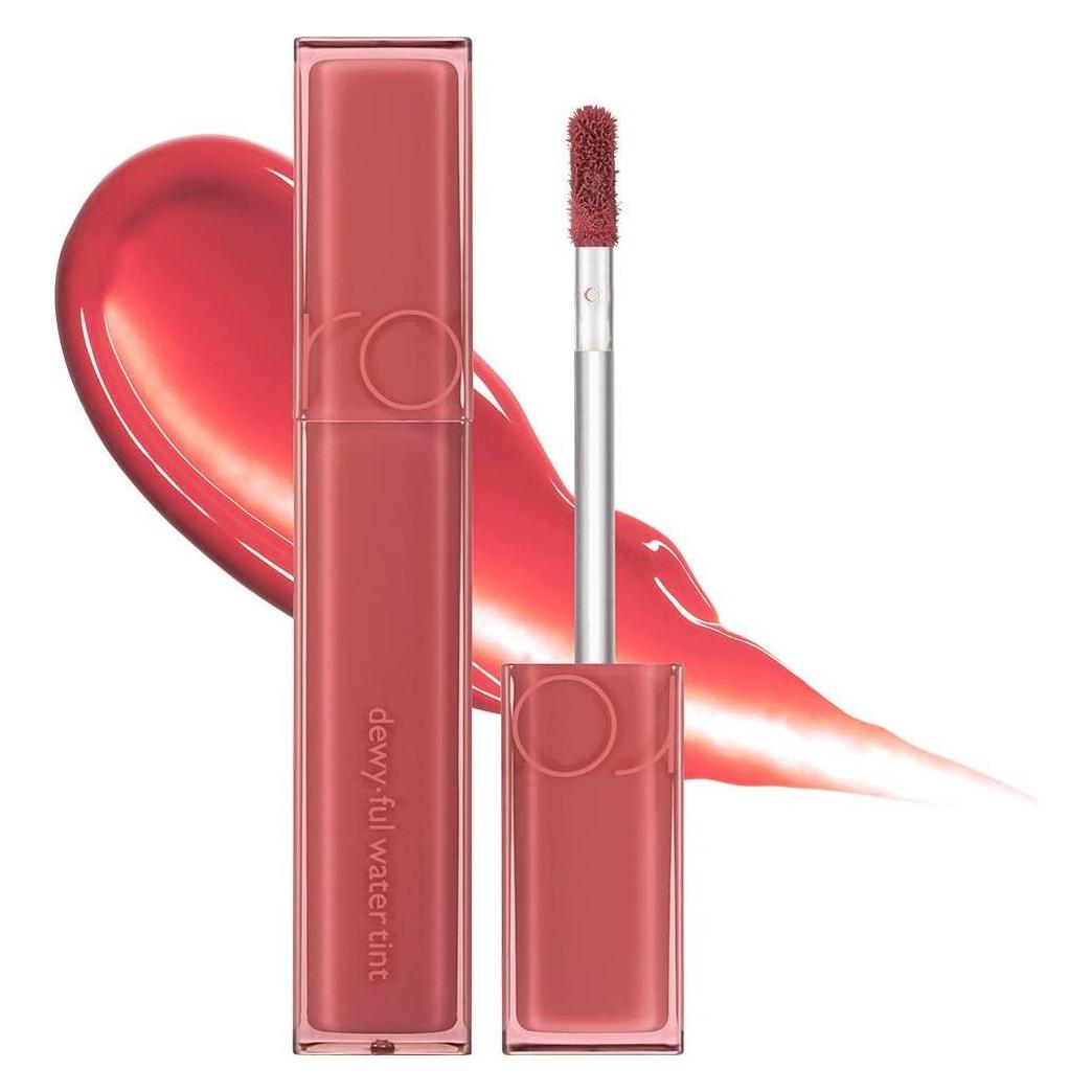 Rom&Nd Dewyful Water Tint Lip Gloss 0.18 fl oz - 03 Rose Longlasting Lip Tint Moisturizing Natural Gloss (03 If Rose) (8809625244163)