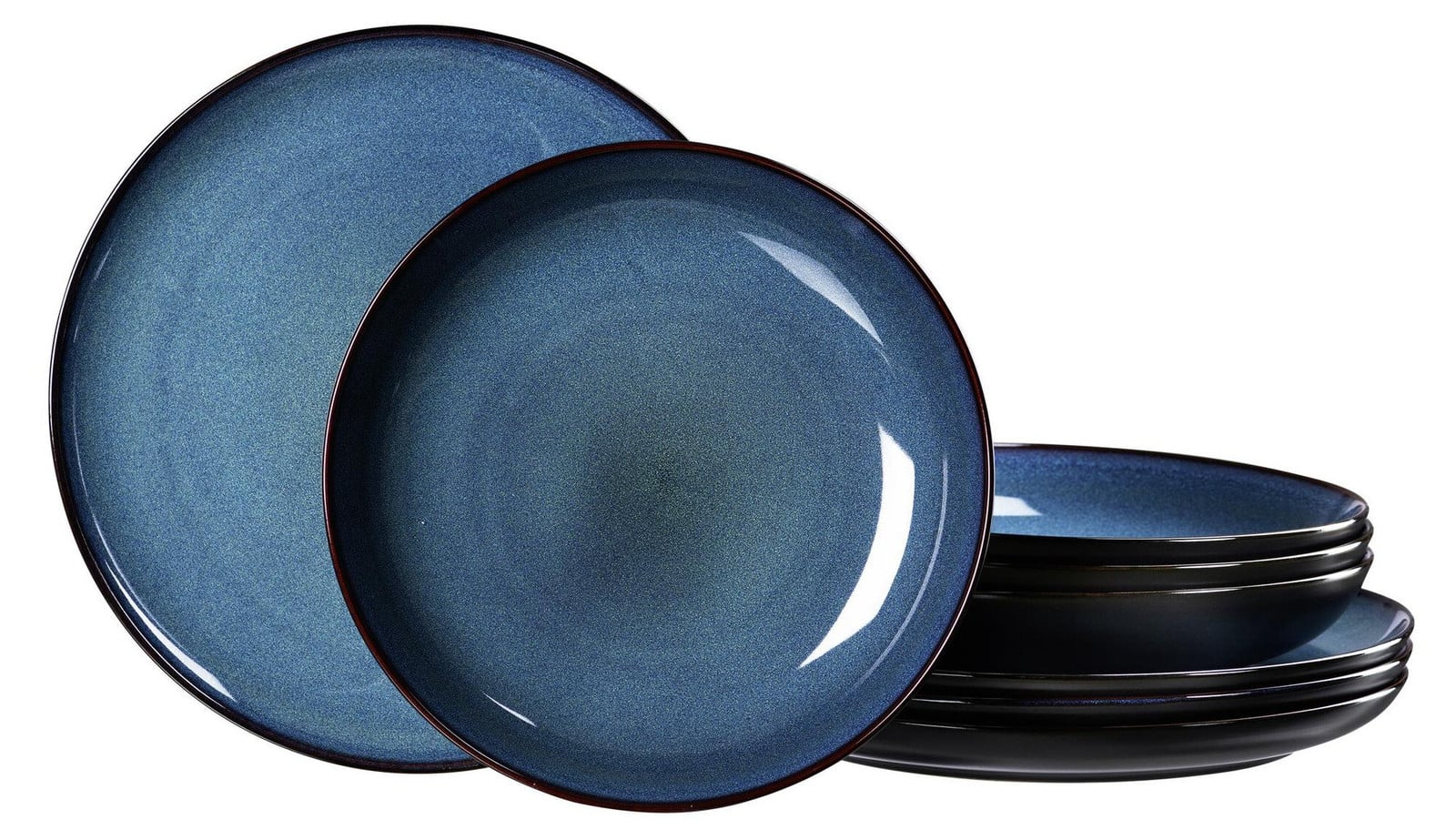 Ritzenhoff & Breker 8-delig servies voor buffet, keramiek, blauw