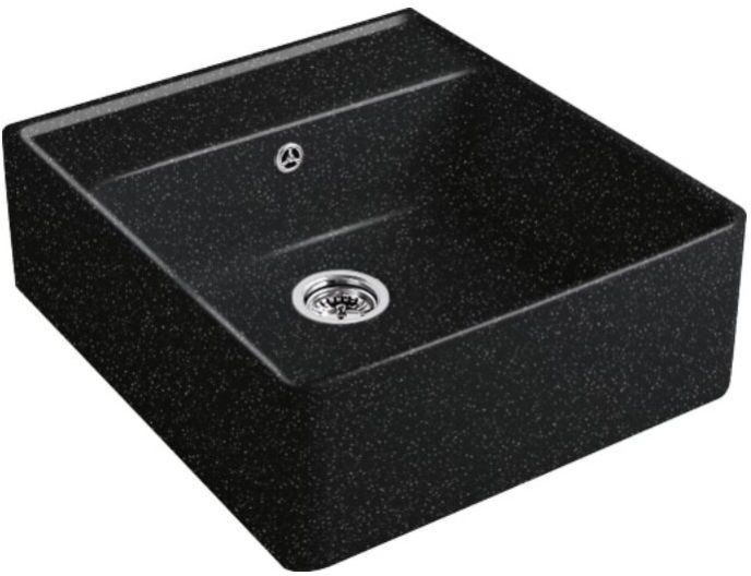 Villeroy und Boch Spülstein Einzelbecken 632062J0 Ablaufgarnitur, Exzenterbetätigung, Befestigungssatz, Chromit