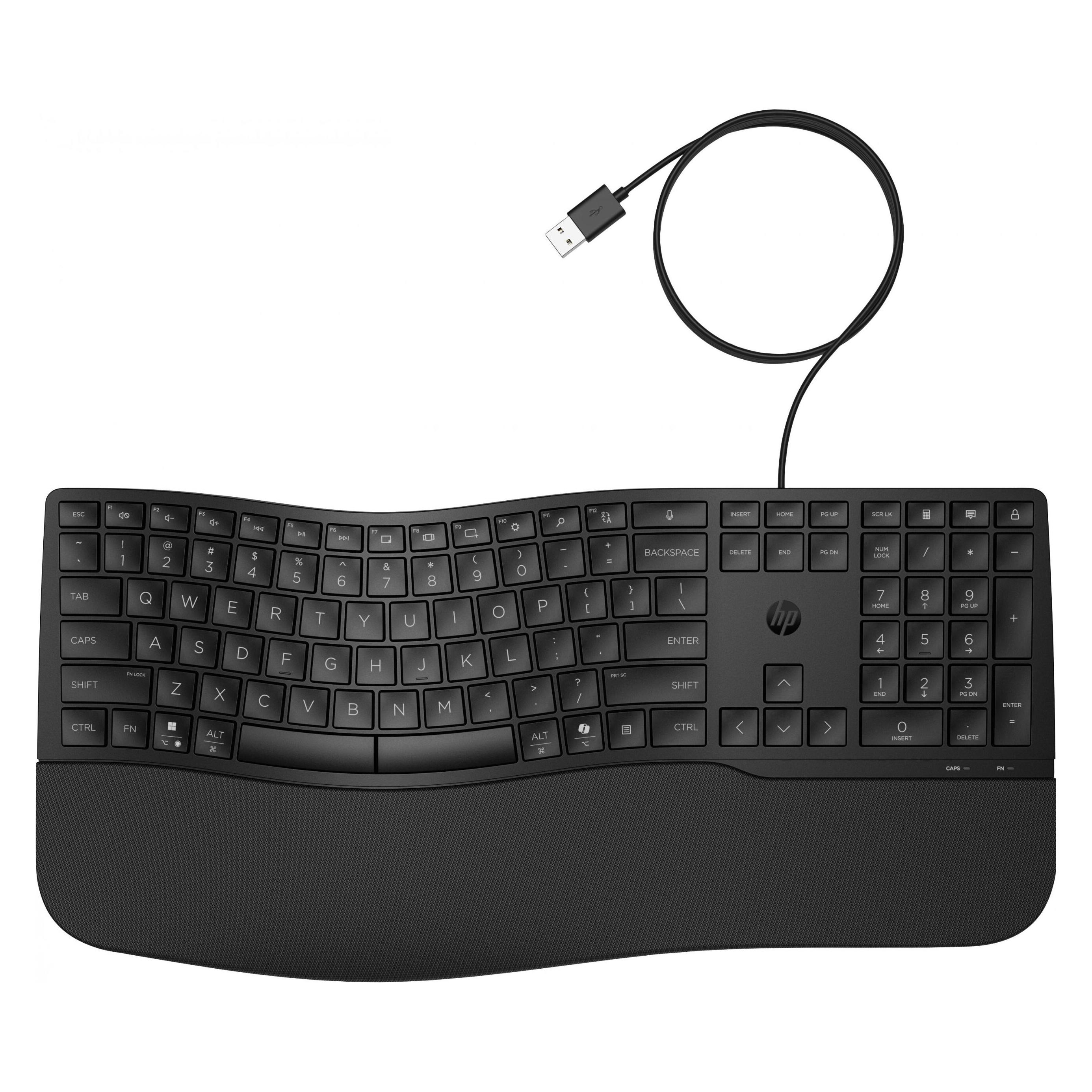HP 480 Comfort Wired Keyboard-GR (P) (DE, Kabelgebunden) (8T6M1AA#ABD)