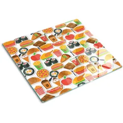 GLASPLATTE 60x52 cm Fastfood