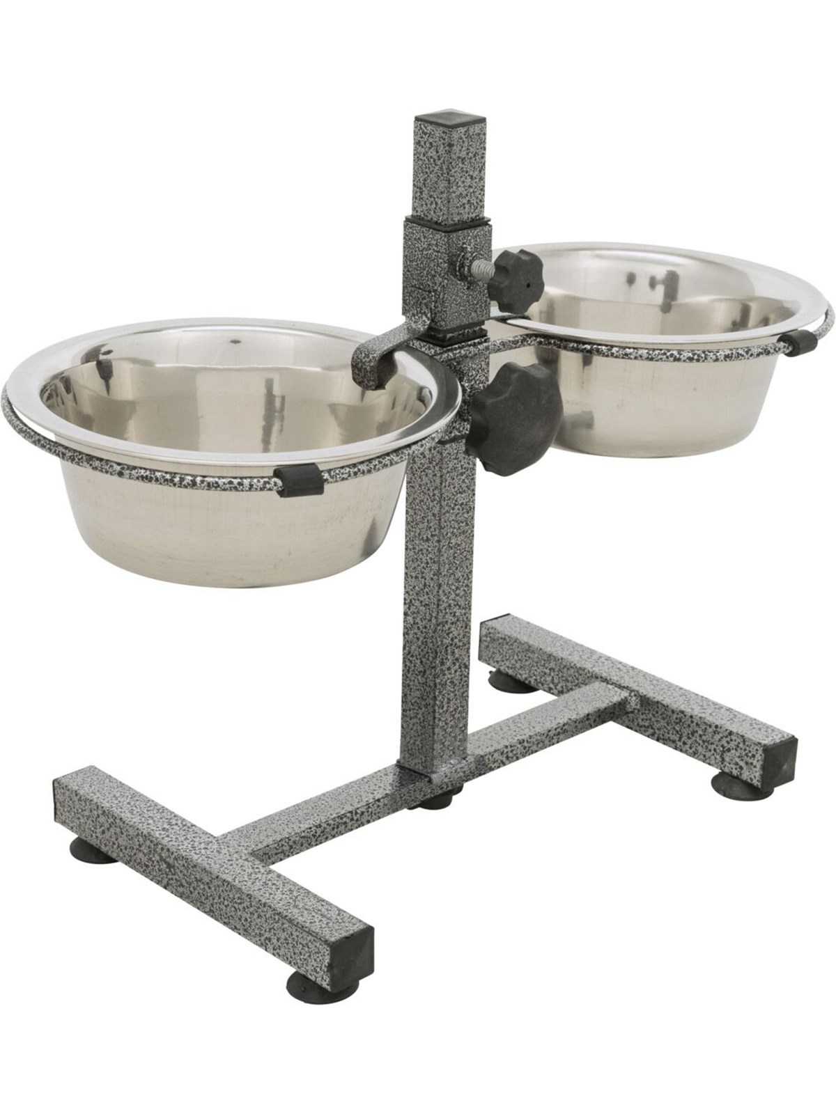 Trixie Verstellbare Hundenapf-Bar mit 2x Edelstahlnäpfen 0.75L