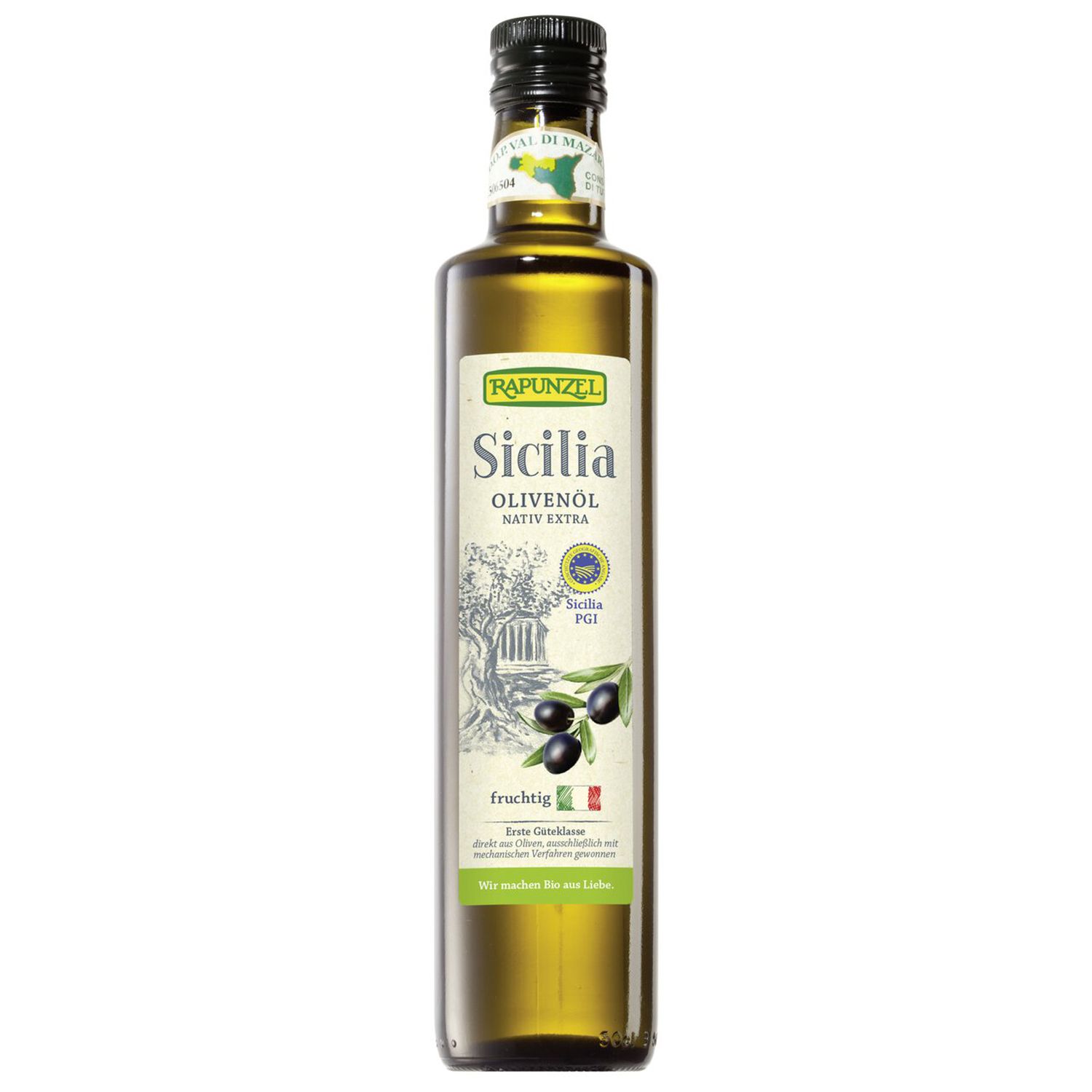 Rapunzel Bio Olivenöl Sicilia Pgi, nativ extra 500 ml Öl