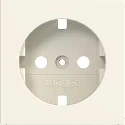 Hager WAS7100C11 Zentralstück für Steckdose SCHUKO, A.x/C.x, shell, matt