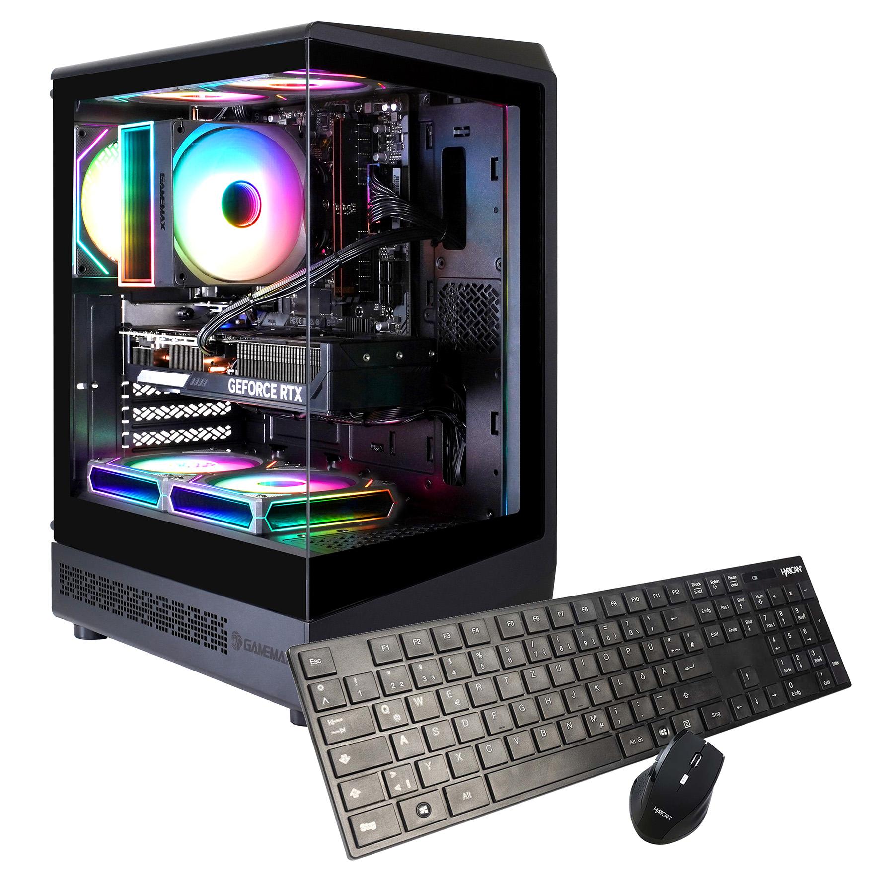 GAMEMAX Gaming-PC VISTA COC AB 7773 Ryzen 5 5500 32GB RAM 1TB SSD RTX 5050 Windows 11