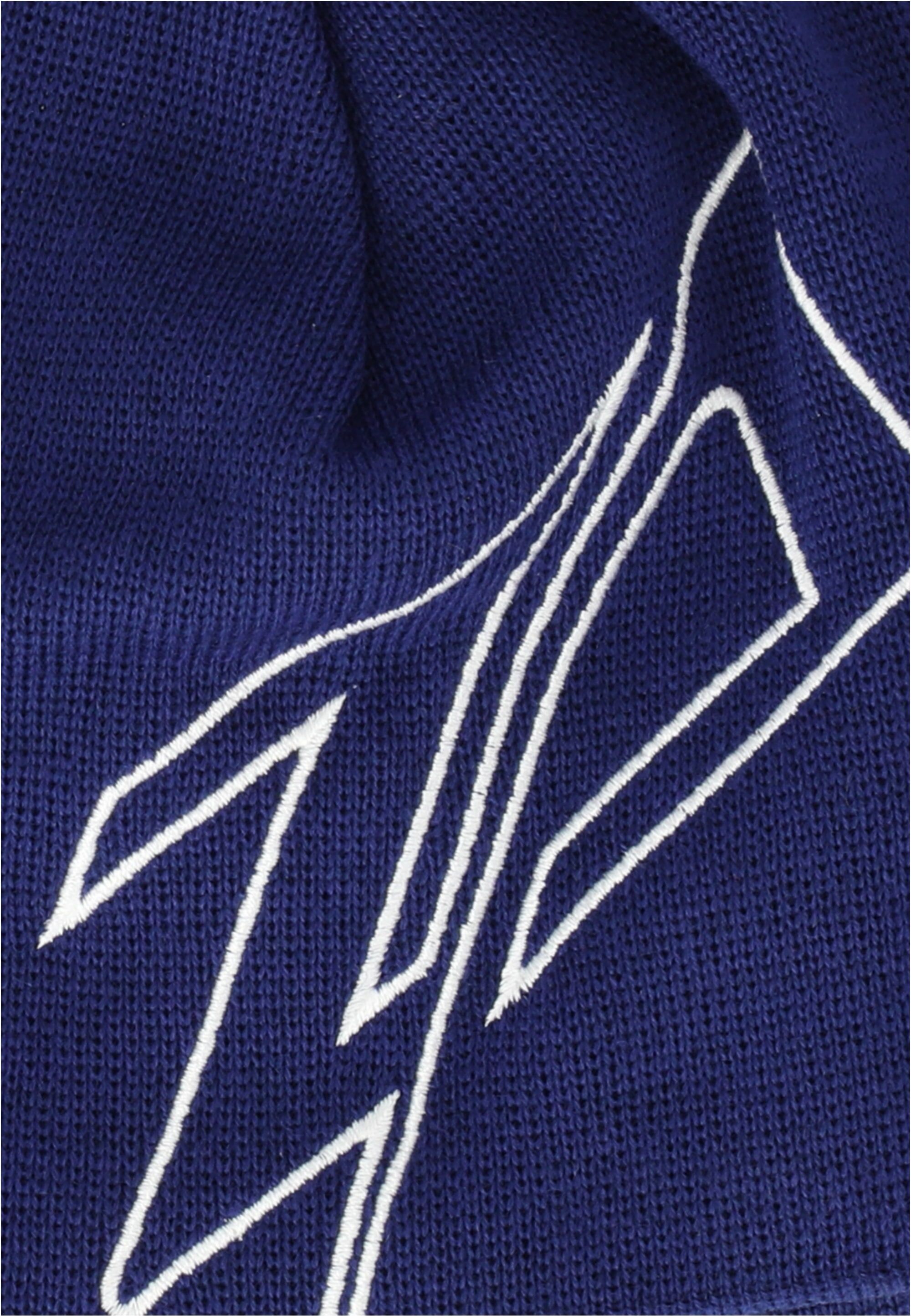 Strickmütze ZANIER "YBBS UX", Damen, dunkelblau, 50% Wolle, 50% Polyacryl, unifarben, Mützen Strickmütze, in dünner, wärmender und atmungsaktiver Qualität
