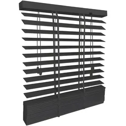 HOLZJALOUSIE SolDecor BE5 75/250cm Schwarz