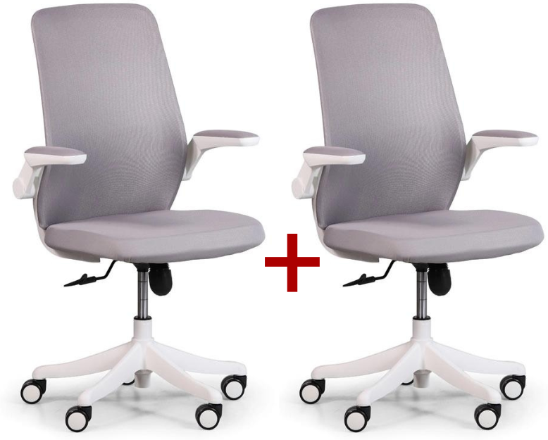 B2B Partner Bürostuhl BUTTERFLY 1+1 GRATIS, grau