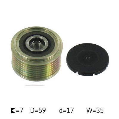 SKF Generatorfreilauf VKM 03415 für NISSAN