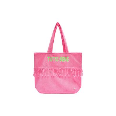 Shopper CODELLO "Codello Shopper", Damen, pink, Obermaterial: 100% Baumwolle CO., Taschen Shopper, mit Stickerei