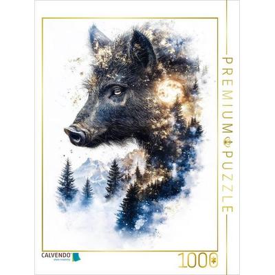 CALVENDO Puzzle Wildschwein | 1000 Teile Lege-Größe 64x48cm Foto-Puzzle für glückliche Stunden, Sonstige von , Calvendo Puzzle