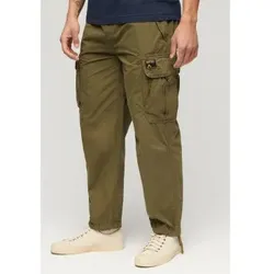 Superdry für Herren. M7011133A Fallschirm grüne Baggy-Hose (34/32), Lässig, Baumwolle
