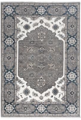 Alora Decor Greek Transitional Medallion Wool Area Rug