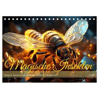 Magische Insekten (Tischkalender 2026 DIN A5 quer), CALVENDO Monatskalender