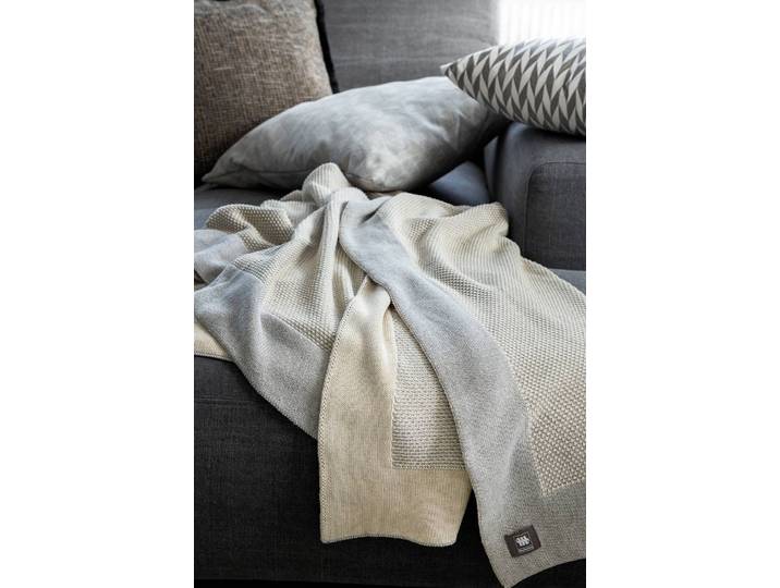 Plaid 130 x 1 x 170cm Gris/Gris Coton