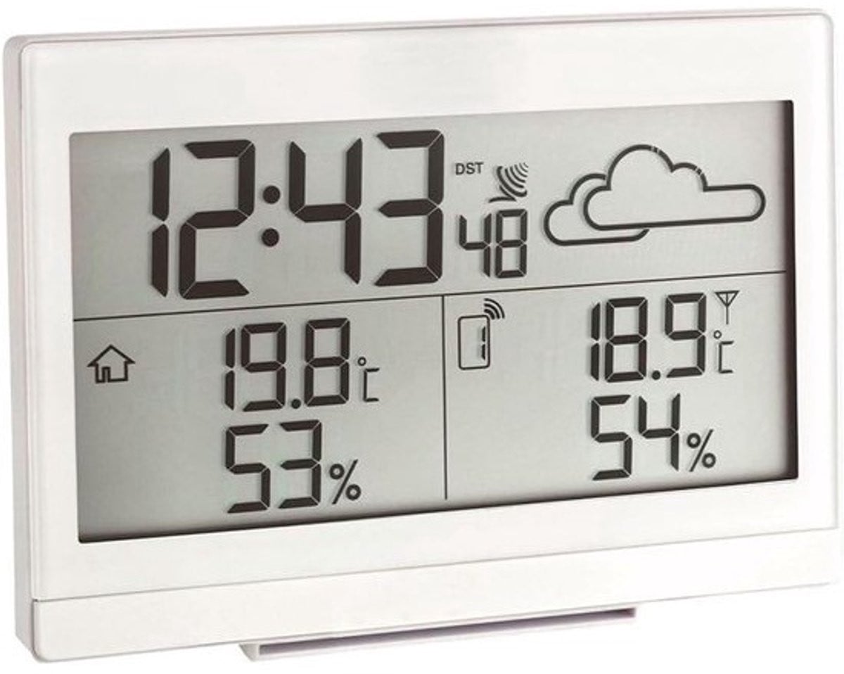 Smart Draadloos Weerstation met Buitensensor voor Binnen en Buiten