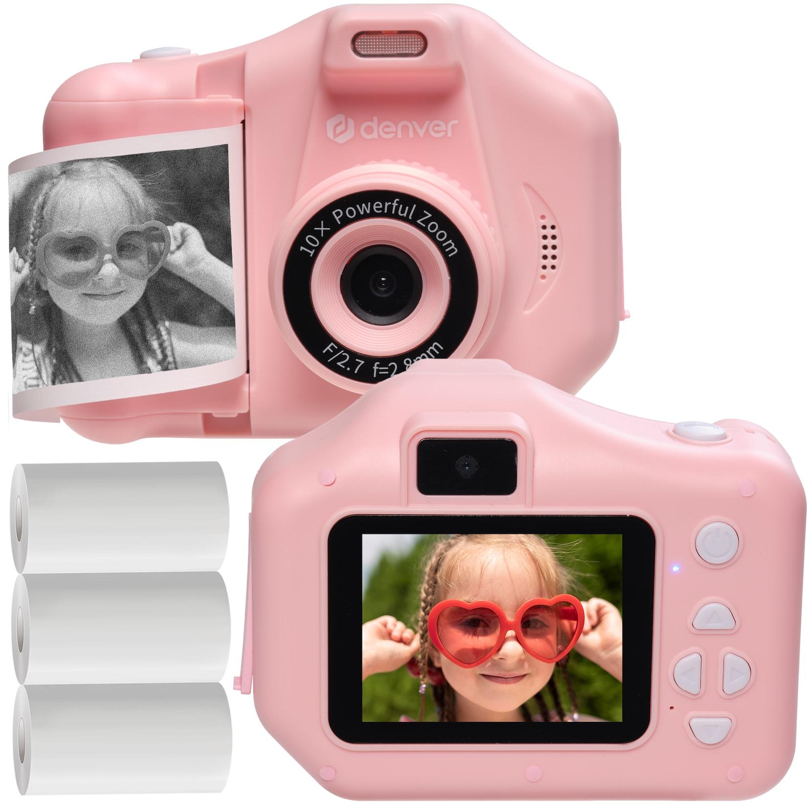 Denver KPC-1370 Kinderkamera mit Sofortdruck und Selfie-Linse, rosa