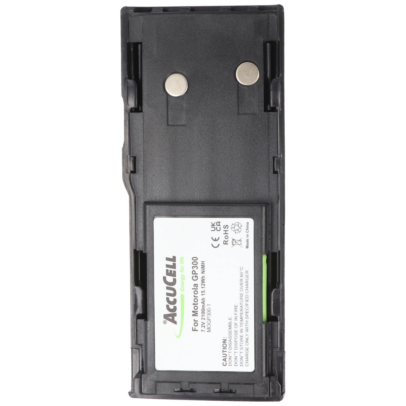 Motorola GP300 GP600 Accu HNN9628A NiMH 2100mAh 7.2V - Zwart