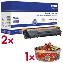 OTTO Office 2x Toner ersetzt Brother »TN-2320« inkl. Fruchtgummi »Color-Rado« Party Box 750 schwarz