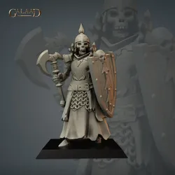 Skeleton Fighter 03 von Galaad Miniatures aus Skeletons Squad Prebuild and Modular