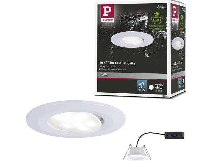 Paulmann LED à encastrer Calla orientable