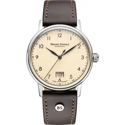 Bruno Söhnle Bergamo Big 17-13234-131 - cremefarben,dunkelbraun - 39mm
