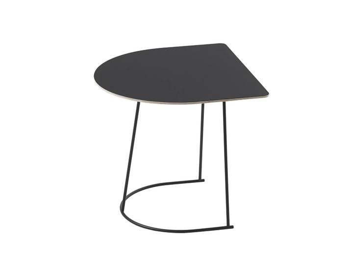 Muuto Airy Couchtisch half size Schwarz