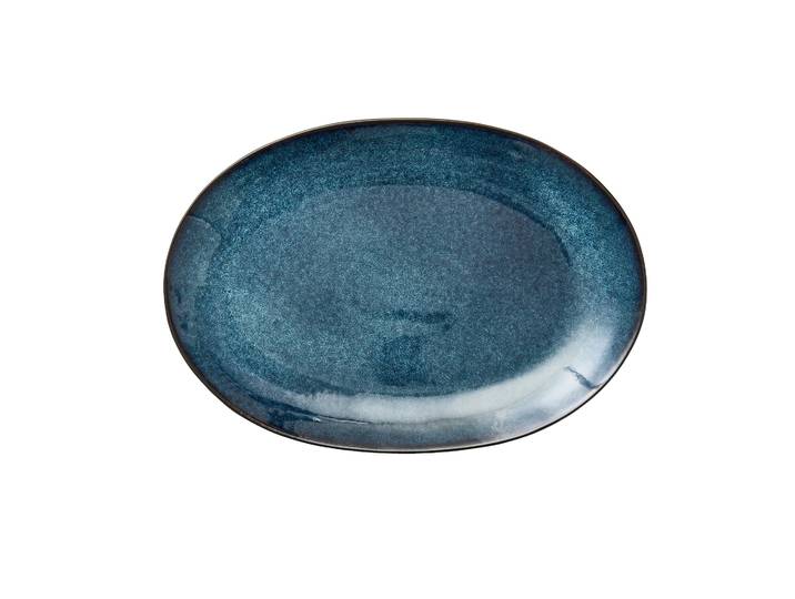 Bitz Plat ovale Bitz 25x36 cm Noir-bleu foncé