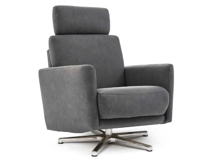 Calizza Interiors Lari Sessel - Microfaser Bulus 9 anthrazit , i