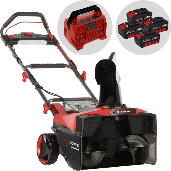 Einhell GP-ST 36/53 Li E BL - Akku-Schneefräse - 36V - 4x 18V 4Ah
