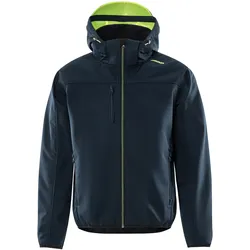 Softshell-Jacke "4655 GBF" - S - dunkelmarine/gelb