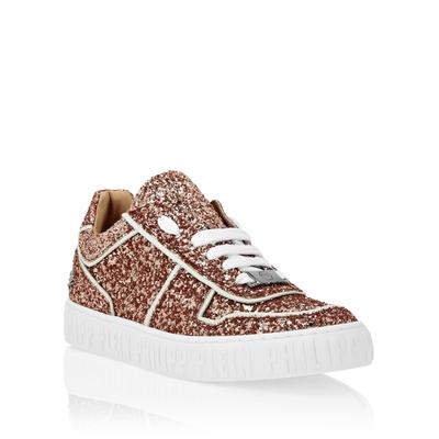Sneaker PHILIPP PLEIN "Glitter", Damen, Gr. 39, Normalschaft, braun (23, bronce), Schuhe Sneaker