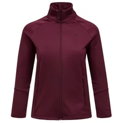Peak Performance Damen Essentials Midlayer Zip Jacke PORTO - rot - M - M