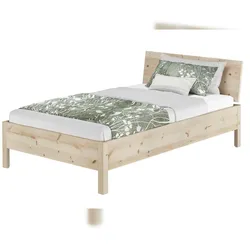Erst-Holz Echtholzbett Einzelbett Zirbe massiv metallfrei 120x200 mit wählbaren Zubehör V-60.95-12 ohne Zubehör