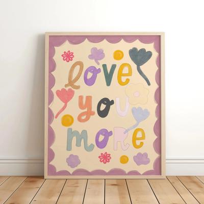 Uplift Essentials "Magic & Love Nursery Canvas Prints ""Believe In Magic"" Unicorn Quote Posters Whimsical Garden Wall Art For Kids Room style 7 8x12 In"