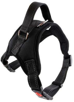 Uplift Essentials High Tensile Ergonomic Harness Reinforced No Choke Vest For Small, Medium, And Large Dogs black xl