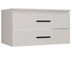 Waschtischunterschrank NEL 80 hängend 2 Schubladen KASCHMIR BEIGE