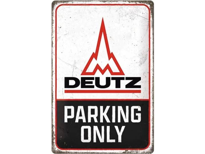 Metalen Bord 20 x 30 cm Deutz - Parking Only