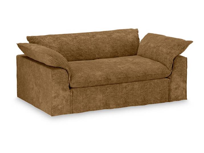 HKliving 2-zits Bank Nomad 204cm, Corduroy velvet - Aged Gold