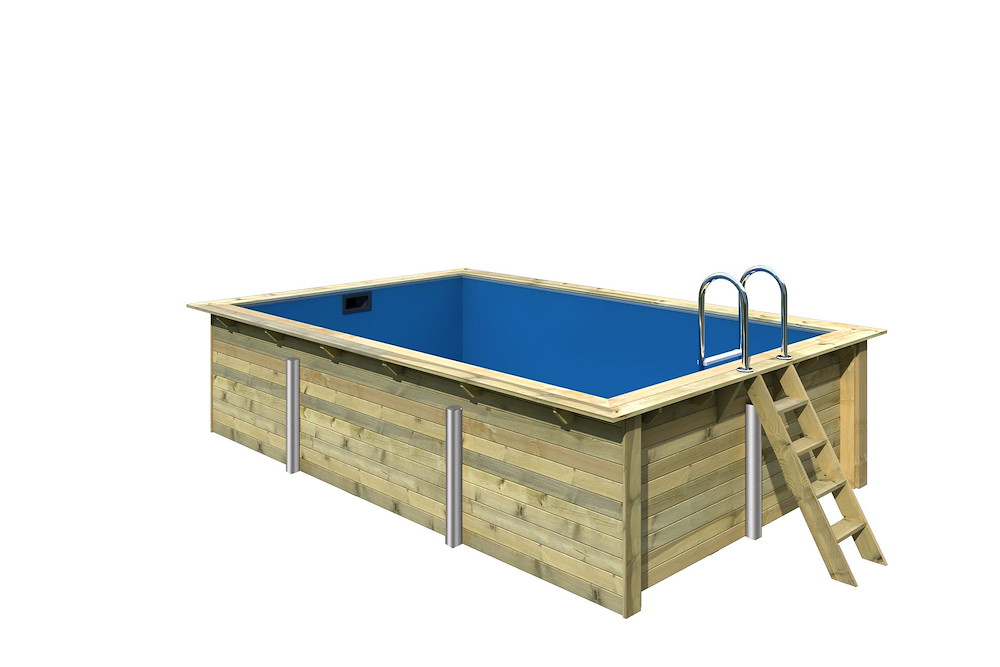 KARIBUHOLZT Pool Rechteck Größe 3 KDI inkl.Filter kl. 16938089