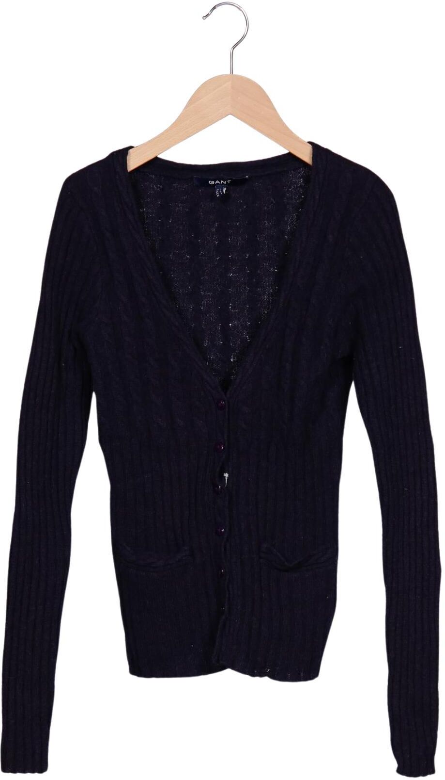 Gant Damen Strickjacke, Marineblau, Gr. S, Synthetik / Angorawolle / Schurwolle - Second Hand