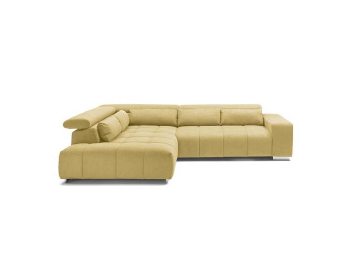 Trendstore Christel Ecksofa wahlweise mit Hocker - Chenille Bost