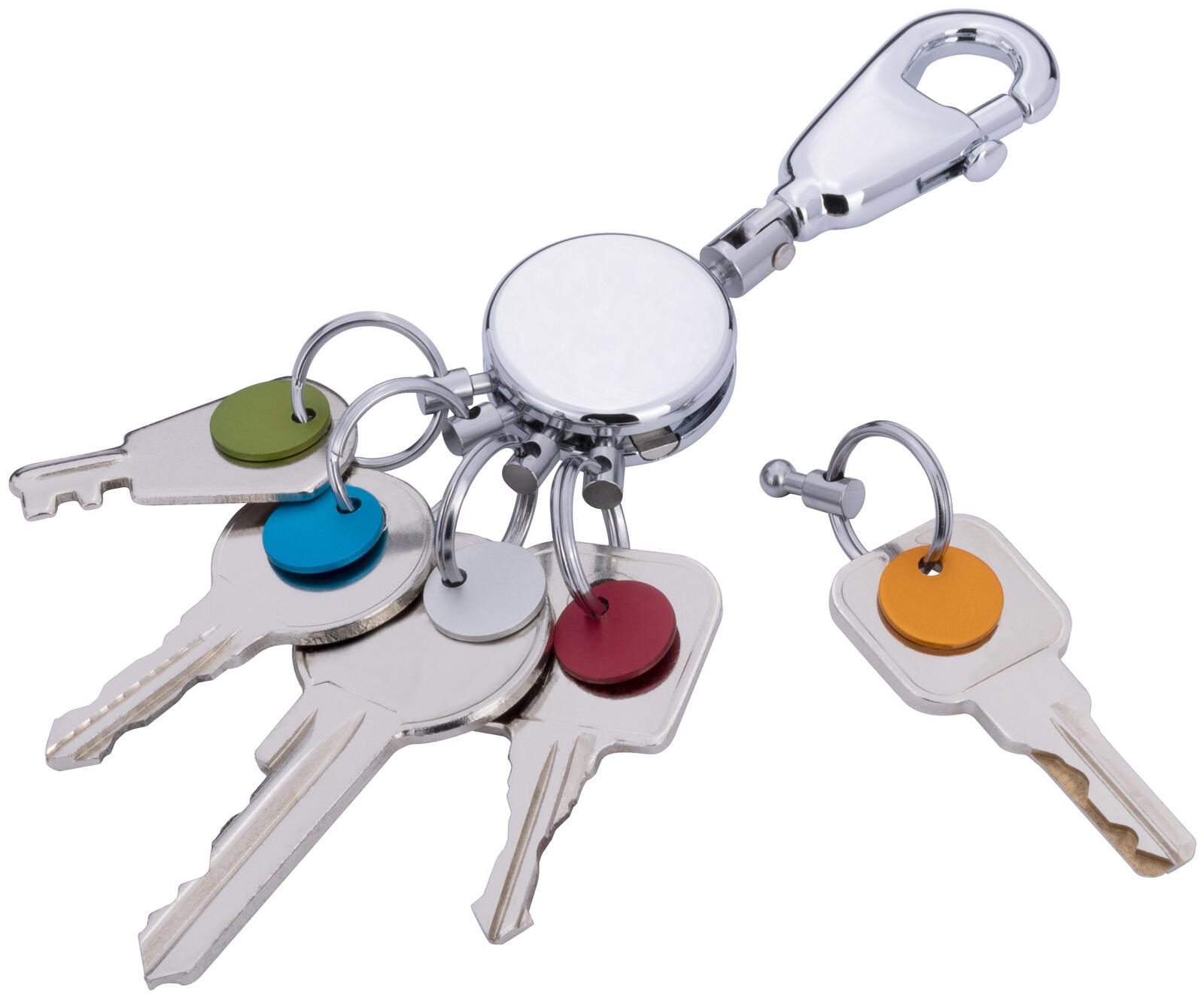 TROIKA® Schlüsselanhänger PATENT/Colour glänzend KYR61/CH