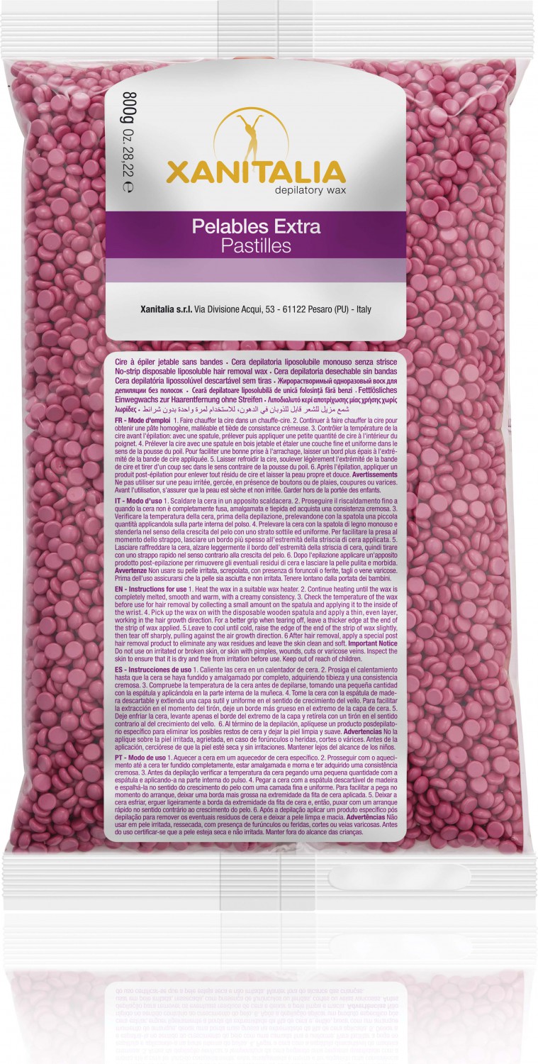 XanitaliaPro Film Wax Pelables Extra Brasilian System Crčme Rose 800 g XP-930.634