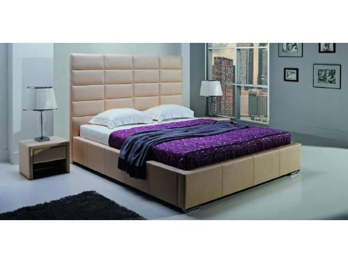 Xlmoebel Polsterbett Designer Polsterbett Mini-Maxi 2101 mit elegantem Kopfteil (BETT DESIGNER POLSTERBETT EHEBETT DOPPELTBETT MINI-MAXI 2101), Hergestellt in Europa