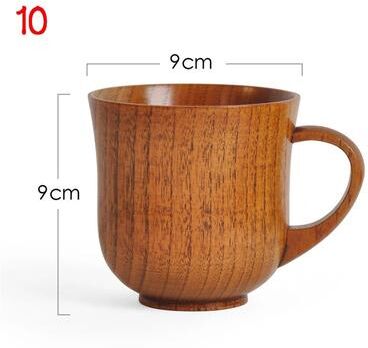 Inspired Living Rustic Spruce Wood Big Belly Mug Handmade Wooden Beer Mug & Natural Coffee Cup 10